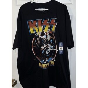 KISS T-shirt & CD "Alive in '75" Men's Short Sleeve T- Shirt Size 3XL (54-56)